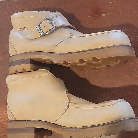 DURANGO LEATHER ANKLE BUCKLE BOOTS   11D  TAN main image 5